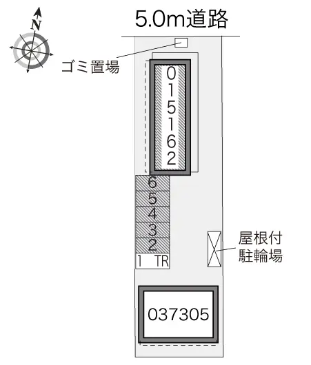 ★手数料０円★武蔵村山市学園　月極駐車場（LP）